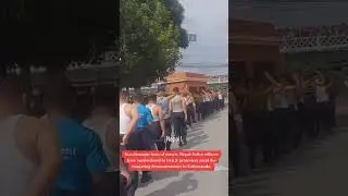 Nepal police officer surrender to gen z protester | #shorts