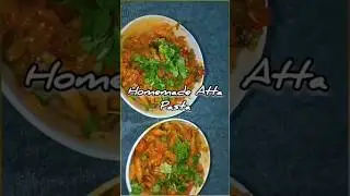 Trun leftover atta dough into healthy homemade pasta 🍝😋No maida, No waste,#tasty #vegetables