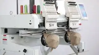 SIV 2 heads high speed Industrial multi needle automatic computer embroidery machine