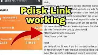 Pdisk New Link Working | Pdisk Link problem solve | How to use pdisk new link |