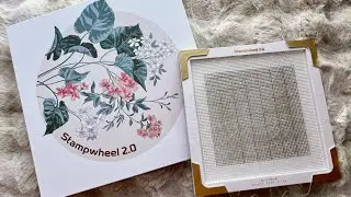 Altenew Stampwheel 2.0 ausprobiert mit  botanischer Karte - Deutsch