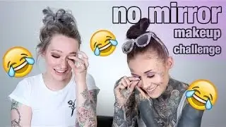 NO MIRROR MAKEUP CHALLENGE WITH JKISSAMAKEUP | Ra Sa