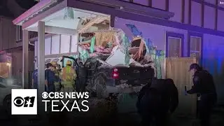 Pickup truck goes airborne, crashes into Oregon home