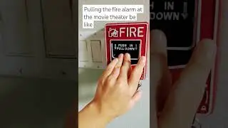 Pulling the fire alarm at the movie theater be like