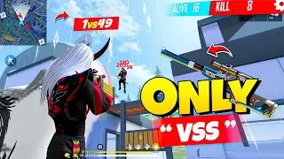 Free Fire VSS Gameplay 😍  VSS Gun Free Fire 🔥 Solo VS Squad Free Fire 🎯