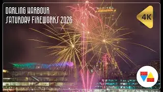 Darling  Harbour Saturday Fireworks 2026【4K】 #darlingharbour #sydney #australia