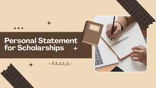 Personal Statement Writing | Free Online Course for University & Scholarship Applications