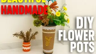 Waste to Best DIY Flower Pots | Truck Filter & Plastic Pot Craft Idea