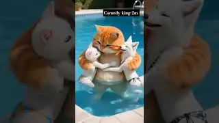 AI COMEDY VIDEO comedy king 2m #cat #punjabisong