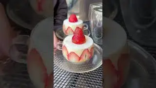 💕Taza de fresa🍰Lindo postre de corte transversal de fresa😍 #strawberrycake #fresa #dessert #fyp