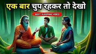 मौन की ताकत जिसे दुनिया छुपाती है | BUDDHIST STORY IN HINDI BEST SLEEPING VIDEO IN HINDI 