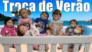 Trocando TODOS REBORNS com Look de Verão | Arrume-se pra diversão!