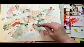 How to Paint an Abstract Watercolor Painting using Unique Abstract Painting Techniques