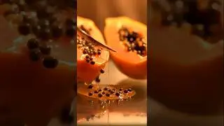 ASMR Papaya : Fruit Cutting Video #satisfying #calmnessinmotion #relaxing #asmrvideos
