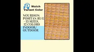 Nourison Positano Indoor/Outdoor  Area Rug, Easy Cleaning, Non Shedding, 11 Colors, 13 Sizes
