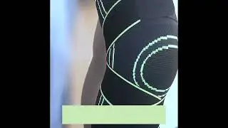 Men Women Pair of Knee Braces Knitted Adjustable Straps Support Compression Sleeve
