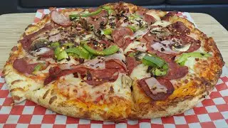 SPICY ALL DRESSED CAPICOLLA PIZZA 먹방 #RAMMSETH MUKBANG EATING SHOW