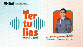 Tertulias en el CRAI - Mgtr. Denis Mendoza Cabrera, Director de la Carrera de Ingenier&iacute;a en Software