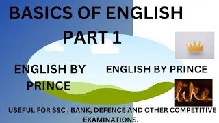 BASICS OF ENGLISH PART 1.   English by prince 👑
