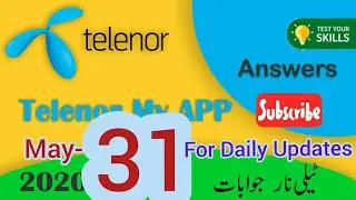 31 may 2020 Questions and Answers || Test Your Skills Today_My Telenor quiz