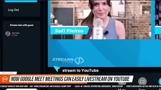 📣 Now Google Meet meetings can easily livestream on Youtube