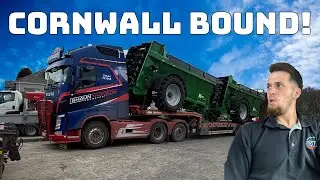 Transporting Wide K-Two Muck Speaders To Cornwall!