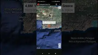 4.8 Earthquake Moires, Greece 5-19-23