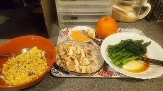 Part-1 lunch time fried rice and choi sum #lunch #food #fyp