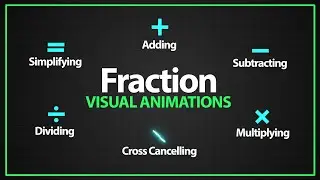 Master ALL Fraction Operations (Visual Math Animations)