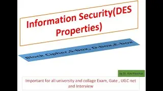Information Security || Block cipher || KEYS || ENCRYPTION || DECRYPTION.  #by ravi raushan sir