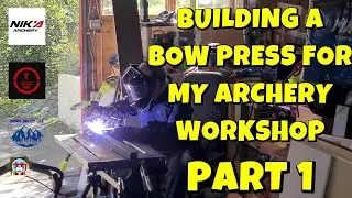 Building a DIY Bow Press for Archery Workshop| Part 1: Parts, Welding and Painting.