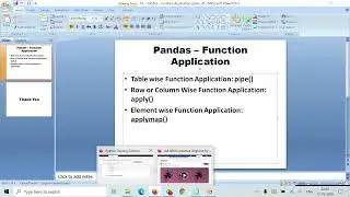 67 – Pandas – Function Application Class  6