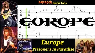 Prisoners Of Paradise - Europe - Guitar + Bass TABS Lesson