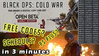 COD BLACK OPS COLD WAR BETA: WHAT YOU NEED TO KNOW (free codes, start time, platforms) in 3 minutes