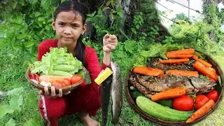 crispy fried fish with vegetables and chili sauce, so Yummy | My Countryside Life