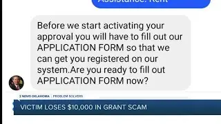 Victim loses $10,000 in grant scam