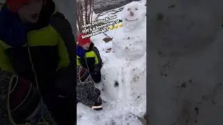 👀The boys taught me the difference between #snowman & #snowwoman 🤣Did you know how? #snowday #snow