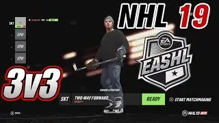 NHL 19 Gameplay (beta) - EASHL 3v3 #1 