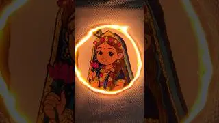 RADHA Rani Fire 🔥 Art #shorts #trending #ytshorts #draw