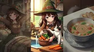 🍵The Little Witch in the Forest and the Cat 🔮 : Little Witch Whispered ✨🐈&zwj;⬛
