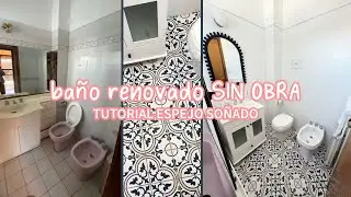 RENOVACIÓN DE BAÑO SIN OBRA + TUTORIAL ESPEJO DE BOLITAS | Proyecto Costa - Capítulo 5