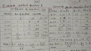 Mean Median Mode STANDARD Deviation HISTOGRAM Quartile Mean Deviation  Formula Fybcom sem 1 Maths
