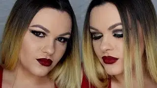 Christmas Inspired Makeup I Glitter Cut Crease for Hooded Eyes I VankaKnows