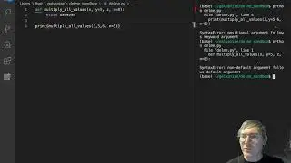 Functions - Multiple Parameters and Default Arguments
