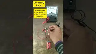 Current transformer current direction checking & wire start or end point check#galvanometer