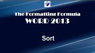 Sort Text, Numbers and Columns