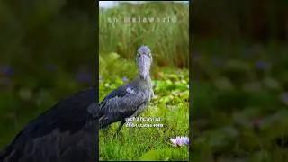 &ldquo;Bird That Judges You&rdquo; | #ShoebillStork. #DeadliestBird #RareBird #WildlifeShorts #NatureFacts