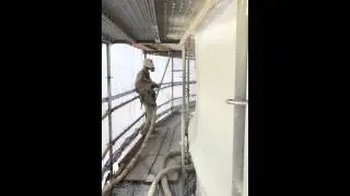Spray Foam Insulation - Cold Storage Tank - Lake Charles, LA