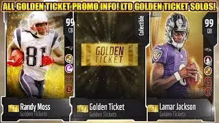 ALL GOLDEN TICKET PROMO INFO! LTD GOLDEN TICKET SOLO CHALLENGES! | MADDEN 20 ULTIMATE TEAM