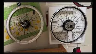 更換壹佰克電機輪組，把你的折疊腳踏車改為電輔車        #南京壹佰克#極客助力輪@南京壹佰克